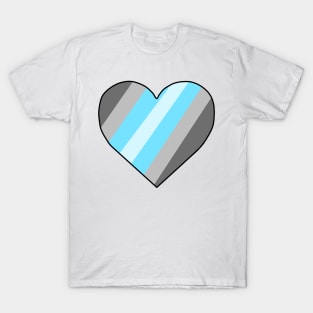 Demiboy Pride Heart T-Shirt